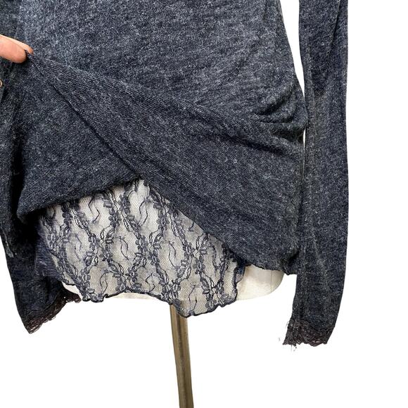 Y2k Studio Y Coquette Cottage Core Lace Long Sleeve Cardigan - Picture 10 of 14